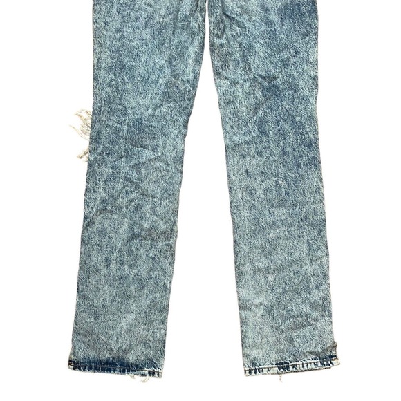 We The Free 29 My Own Lane Jeans High Rise Acid Wash Distressed - Picture 9 of 12